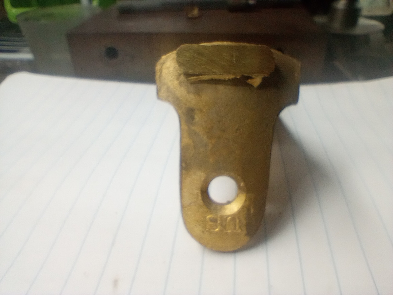 1855 Harpers Ferry rifle and musket brass butt plate