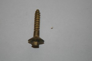 British Sea Service flintlock pistol butt cap screw