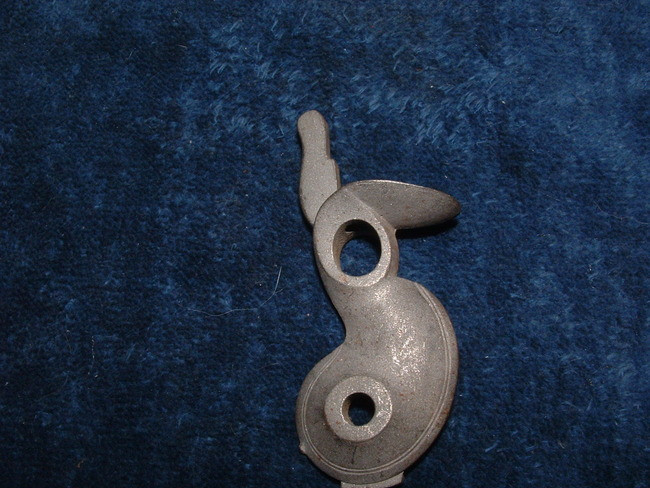 Third model British Brown Bess flintlock musket hammer. Type 2