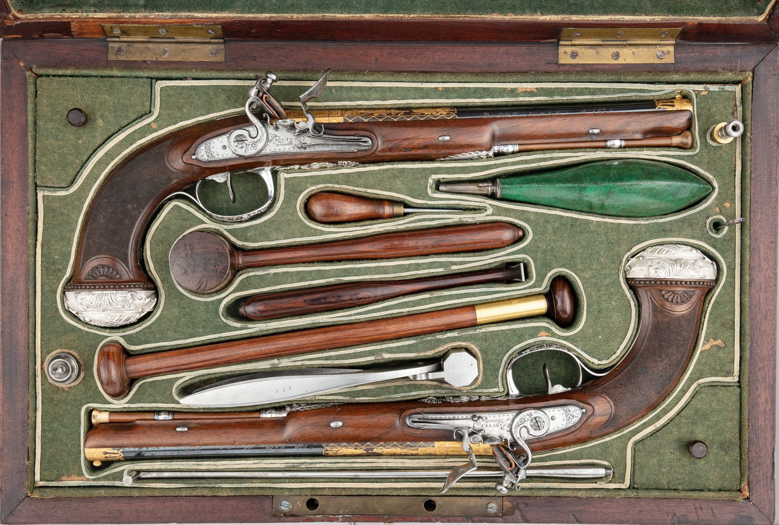 Cased Pair of Flintlock Pistols Presented to Captain Cayetano Valdés y Flores — Met 2026.267.10a–e