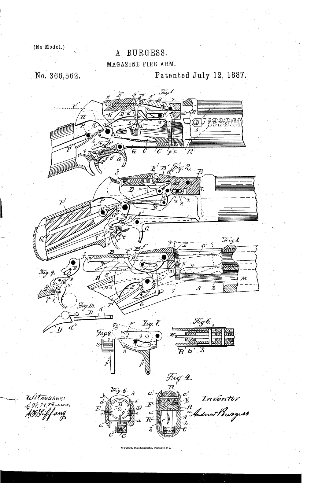 Andbew burgess — US366562A sheet